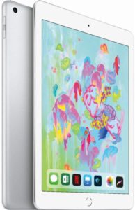 The picture of a Apple I-Pad 6th generation tablet.