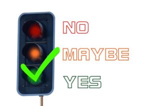 Best smart tablets for kids. The image og a traffic signal on green, and a statement saying yes.