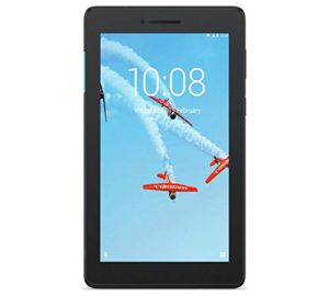 Best 7-Inch tablet reviews. The colorful illustration of airplanes on the screen of a Lenove tab 7